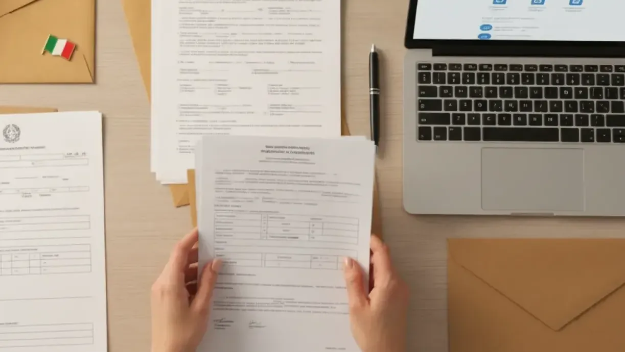 Elena, expatriée française en Italie, réunit les documents pour sa demande d'équivalence de diplôme