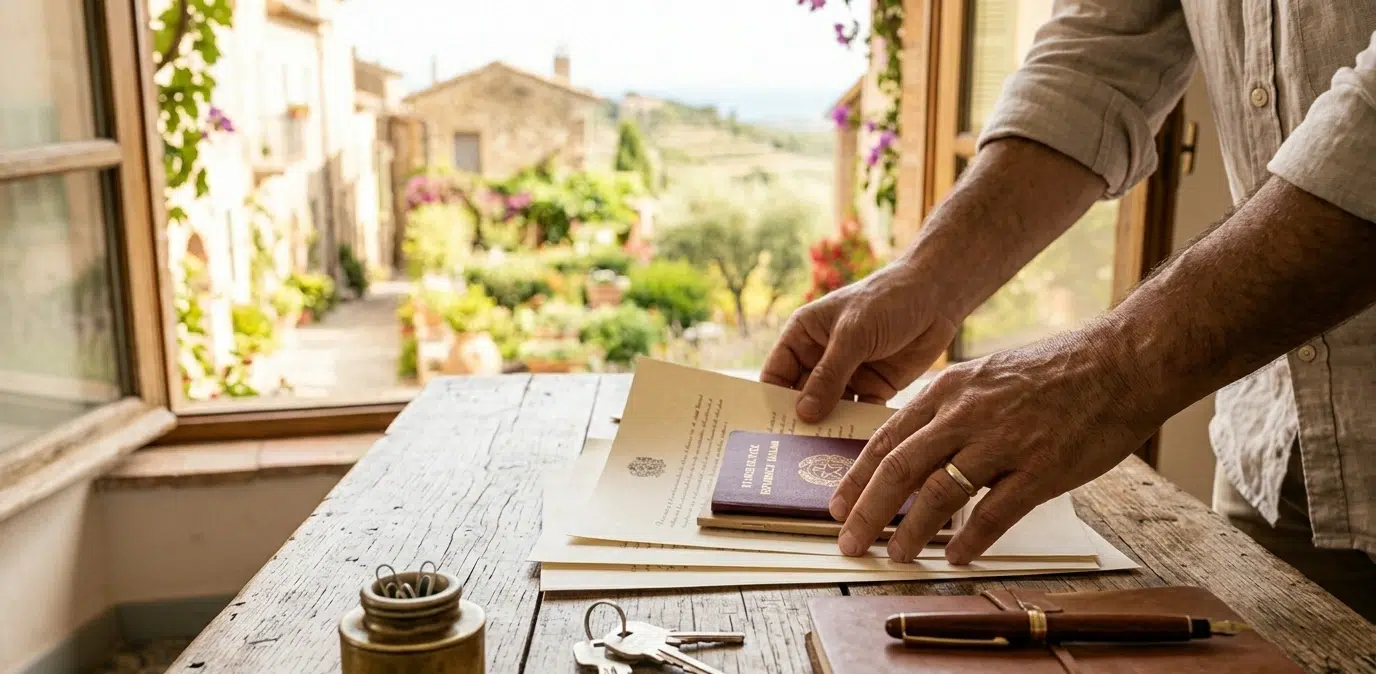 Dépôt de documents pour obtenir la résidence en Italie auprès de la mairie