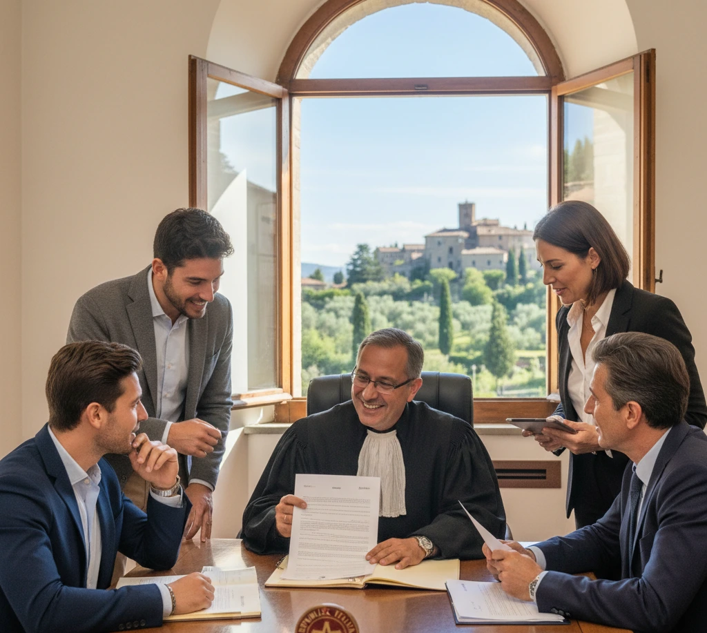 Rôle du notaire et des professionnels dans l'achat immobilier en Italie — notaire, avocat, géomètre, interprète