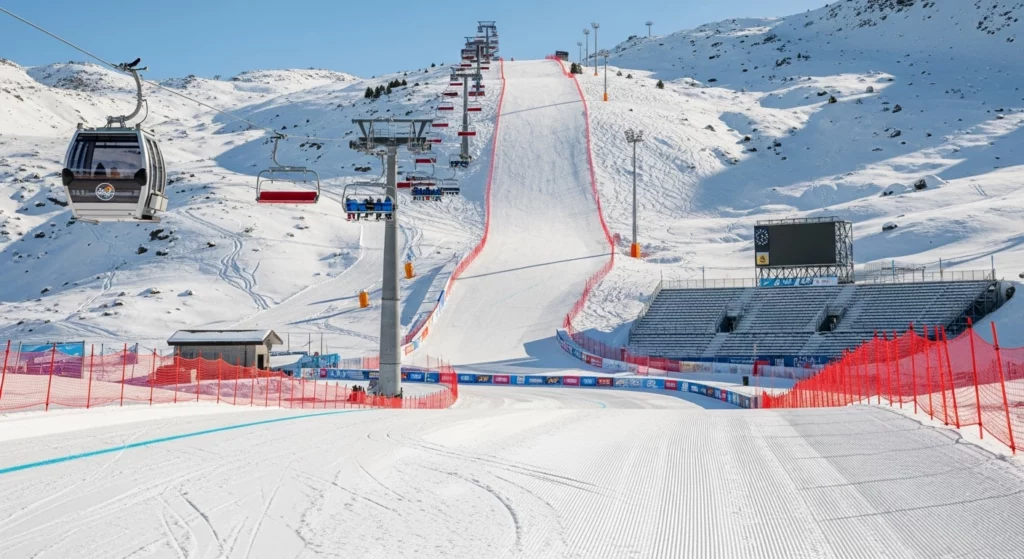 Infrastructures sportives de Cortina d'Ampezzo modernisées pour les Jeux Olympiques d'hiver 2026, pistes de ski alpin et installations olympiques dans les Dolomites italiennes