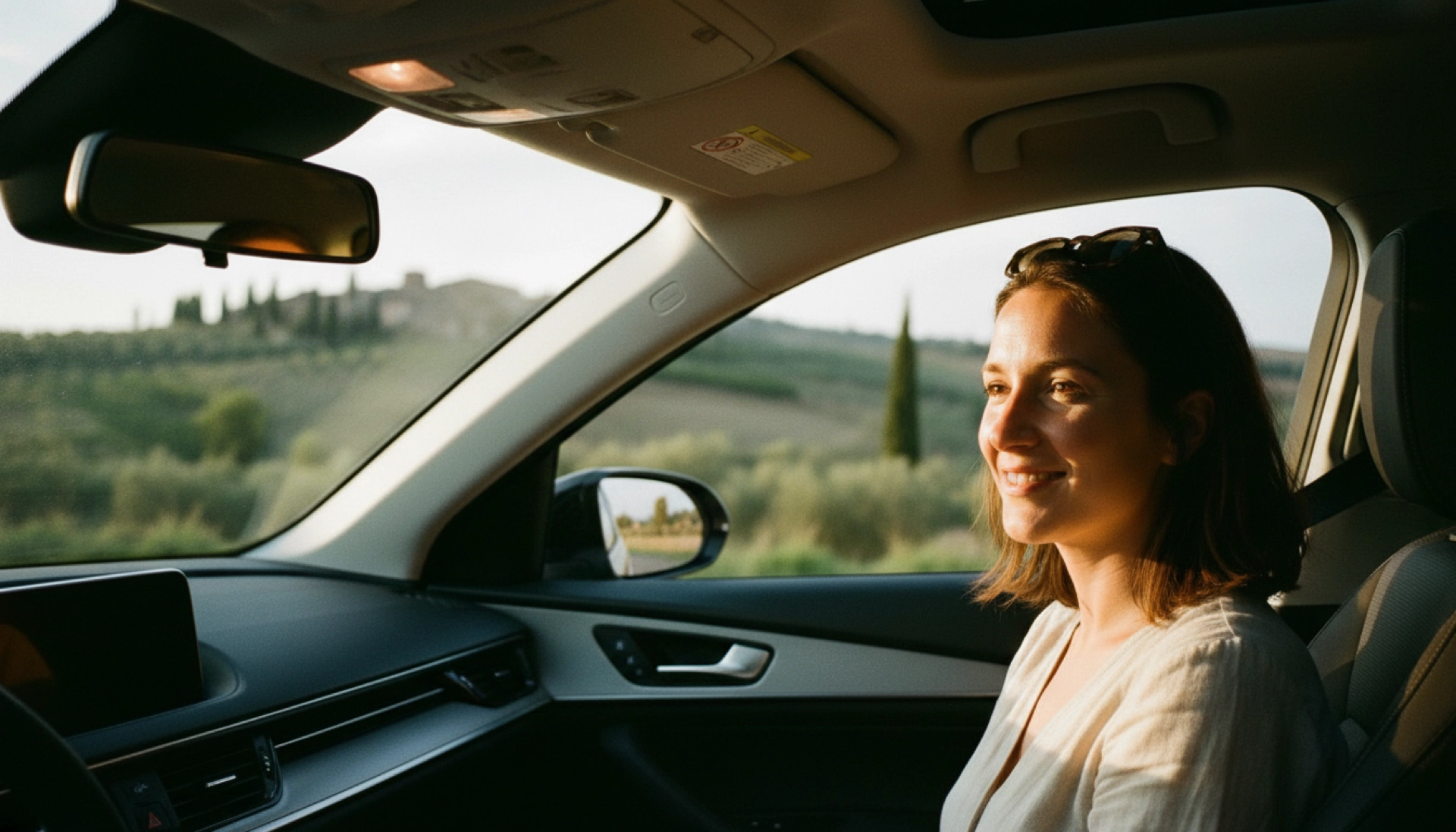 Elena driving in Italy with her driving licence - converting a foreign driving licence to an Italian one