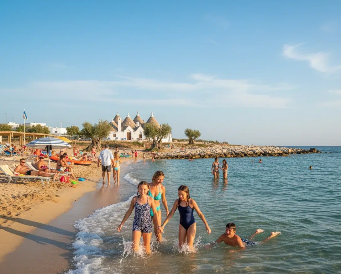 Maison en bord de mer dans les Pouilles — côte du Salento entre Gallipoli et Otrante